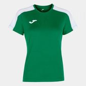 Joma Womens/Girls Academy Short Sleeve Tshirt 901141 GREEN-WHITE Primary