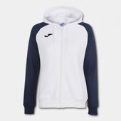 Joma Womens Academy IV Zip Up Hoodie 901336 WHITE-NAVY Primary