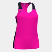 Joma Womens Record II Tank Top 901396 PINK FLUOR-BLACK Primary