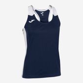 Joma Womens Record II Tank Top 901396 NAVY BLUE-WHITE Primary