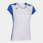Joma Womens Record II Short Sleeve Tshirt 901398 WHITE-ROYAL Primary