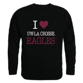 W Republic I Love Crewneck University Of Wisconsin-La Crosse Eagles 552-477