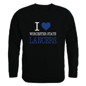 W Republic I Love Crewneck Worcester State Lancers 552-478