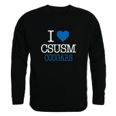 W Republic I Love Crewneck Cal State San Marcos Cougars 552-506