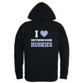 W Republic I Love Hoodie Southern Maine Huskies 553-459