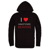 W Republic I Love Hoodie Minot State Beavers 553-467