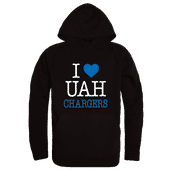 W Republic I Love Hoodie University Of Alabama At Huntsville Chargers 553-495