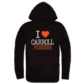 W Republic I Love Hoodie Carroll University Pioneers 553-508