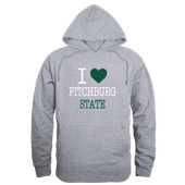 W Republic I Love Hoodie Fitchburg State Falcons 553-519