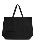 Oad Jumbo 12 Oz Gusseted Tote OAD108 BLACK Primary