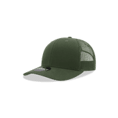 Decky Youth 6 Panel Mid Profile Structured Cotton Trucker 5019 OLIVE Primary