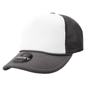 Decky 5 Panel Mid Profile Structured Foam Trucker 6025 CHA/WHT/CHA Primary