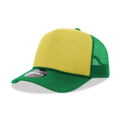 Decky 5 Panel Mid Profile Structured Foam Trucker 6025 KEL/GLD/KEL Primary