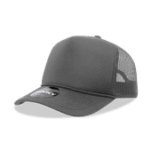 Decky 5 Panel Mid Profile Structured Foam Trucker 6025 CHARCOAL Primary