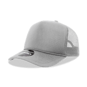 Decky 5 Panel Mid Profile Structured Foam Trucker 6025 GREY Primary