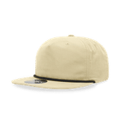 Decky 5 Panel High Profile Relaxed Cotton/Poly Blend Rope Hat 6032