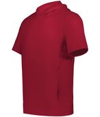 Holloway Youth Ventura Soft Knit Short Sleeve Hoodie 222605 SCARLET Primary