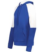 Holloway Ladies Momentum Team Fleece Hoodie 222740 ROYAL/WHITE Primary