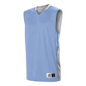 Alleson Adult Single Ply Reversible Jersey 589RSP Outside: SKY BLUE, Inside: WHITE Primary