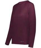 Holloway Ladies Coolcore Essential Long Sleeve Tee 222338 MAROON (HLW) Primary