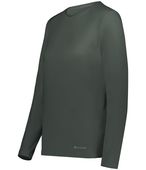 Holloway Ladies Coolcore Essential Long Sleeve Tee 222338 IRON Primary