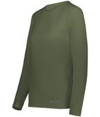 Holloway Ladies Coolcore Essential Long Sleeve Tee 222338 OLIVE Primary