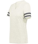 Holloway Ladies Monterey Tee 223245 BIRCH HEATHER/CARBON HEATHER Primary