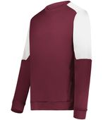 Holloway Momentum Team Fleece Crew 223525 MAROON/WHITE Primary