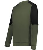 Holloway Momentum Team Fleece Crew 223525 OLIVE/BLACK Primary