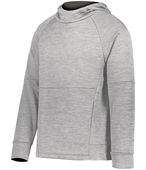 Holloway Youth All-Pro Performance Fleece Hoodie 223680 ATHLETIC GREY HEATHER/IRON Primary