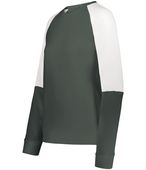 Holloway Ladies Momentum Team Fleece Crew 223725 IRON/WHITE Primary