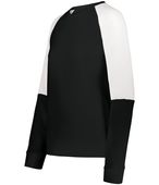 Holloway Ladies Momentum Team Fleece Crew 223725 BLACK/WHITE Primary