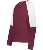 Holloway Ladies Momentum Team Fleece Crew 223725 MAROON/WHITE Primary