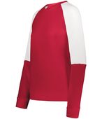 Holloway Ladies Momentum Team Fleece Crew 223725 SCARLET/WHITE Primary