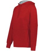 Holloway Ladies All-Pro Performance Fleece Hoodie 223780 SCARLET HEATHER/SILVER Primary