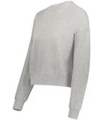 Augusta Ladies Slouchy Crew 5424 CHARCOAL HEATHER Primary
