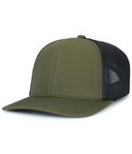 Pacific Headwear Contrast Stitch Trucker Pacflex Snapback Cap P151S