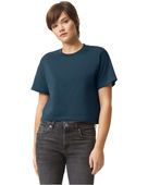 American Apparel Ladies' Fine Jersey Boxy T-Shirt 102AM SEA BLUE Primary