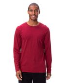 Threadfast Apparel Unisex Ultimate Long-Sleeve T-Shirt 180LS BURGUNDY Primary