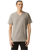 American Apparel Unisex Cvc V-Neck T-Shirt 2006CVC HEATHER KHAKI Primary