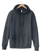 Jerzees Unisex Eco Premium Blend Fleece Pullover Hooded Sweatshirt 700MR BLACK INK HEATHR Primary