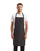 Artisan Collection By Reprime Unisex 'Colours' Sustainable Pocket Bib Apron RP154 BLACK DENIM Primary