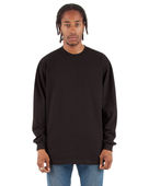 Shaka Wear Adult 7.5 Oz., Max Heavyweight Long-Sleeve T-Shirt SHMHLS BLACK Primary