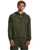 Under Armour Men's Rival Fleece Hoodie 1379757 390 - MARINE OD GREEN/WHITE Primary