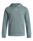 Under Armour Boys' Rival Fleece Hoodie 1379792 323 - SERPENTINE/WHITE Primary