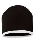 Sportsman 8" Bottom-Striped Beanie SPO-SP09