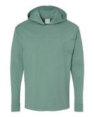 Comfortwash By Hanes Garment-Dyed Jersey Hooded Long Sleeve T-Shirt COM-GDH280 CYPRESS GREEN Primary