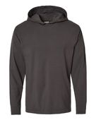 Comfortwash By Hanes Garment-Dyed Jersey Hooded Long Sleeve T-Shirt COM-GDH280 NEW RAILROAD GREY Primary