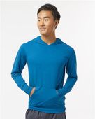 Kastlfel Unisex Recycledsoft Hooded Long Sleeve T-Shirt KAS-4022 CARBON Primary