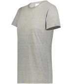Augusta Ladies Core Basic Tri-Blend Tee 6961 GREY HEATHER Primary